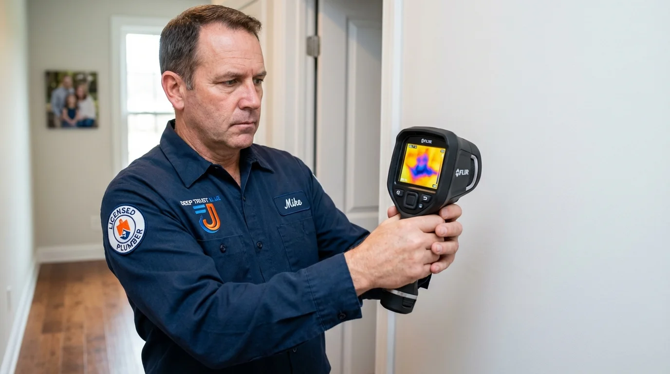 Thermal imaging leak detection by Johns Plumbing LLC in Bainbridge Island